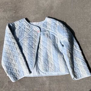 Love shack fancy quilted blanket jacket cropped coat one of a kind piece